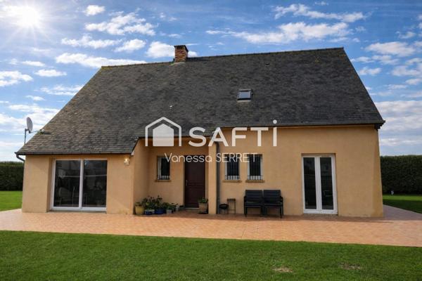 VUE MER EXCEPTIONNELLE – MAISON FAMILIALE À VIERVILLE-SUR-MER