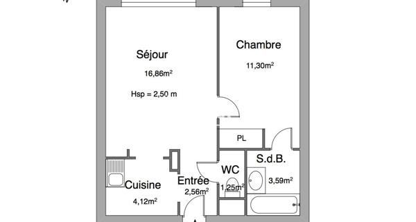 Location Appartement 2 pièces 39.68 m² - Conflans-sainte-honorine 78700