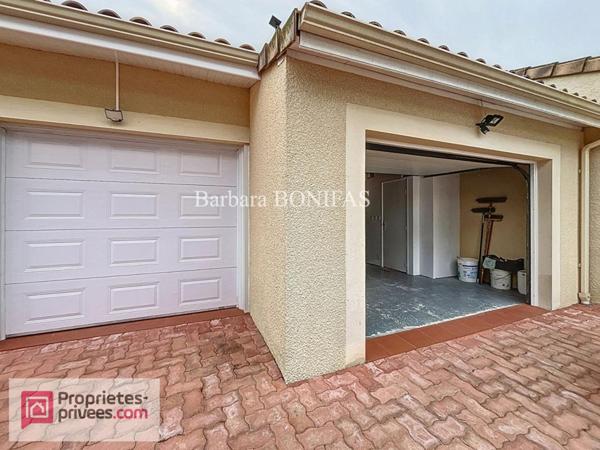 Maison plain pied  5 pièces 114 m2, double garage et jardin