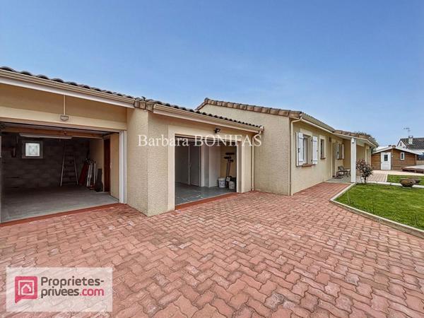 Maison plain pied  5 pièces 114 m2, double garage et jardin