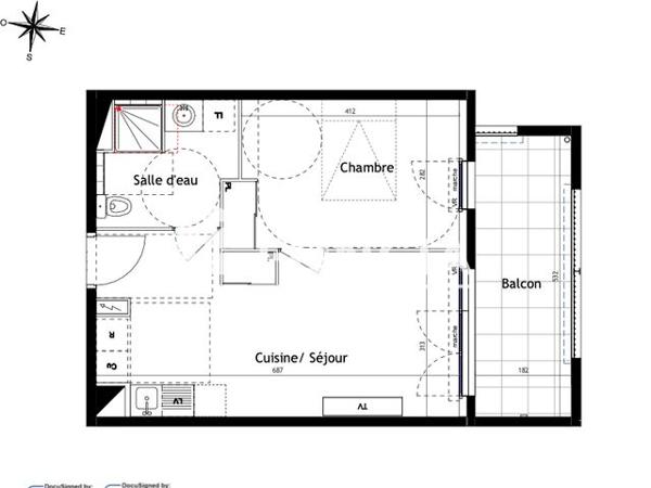 Location Appartement 2 pièces 39.5 m² - 90 CHEMIN DU MAS DE TESTE Nimes 30000