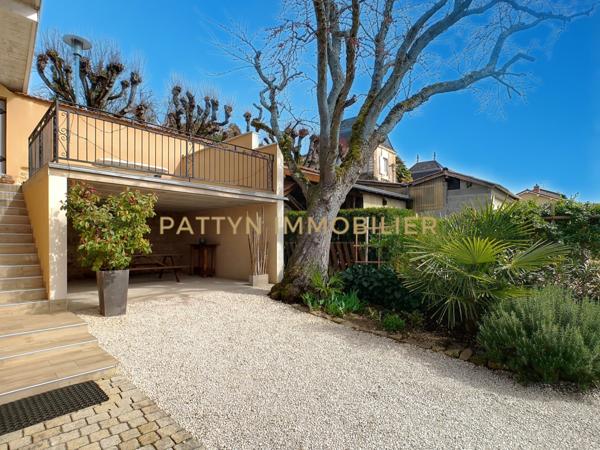 Montmerle-sur-Saône (01090) Vue exceptionnelle sur les Monts du Beaujolais – Maison atypique avec dépendances – Montmerle-sur-Saône