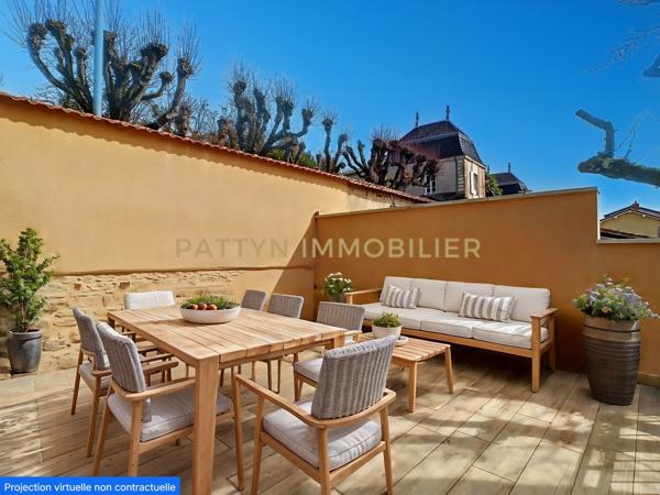 Montmerle-sur-Saône (01090) Vue exceptionnelle sur les Monts du Beaujolais – Maison atypique avec dépendances – Montmerle-sur-Saône
