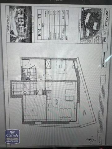 Appartement à louer 3 pièces 63.1m² Lille (59000)