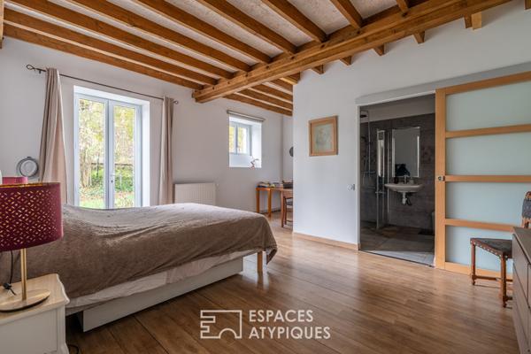 Propriété historique rénovée avec piscine naturelle