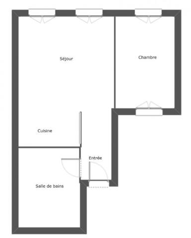 Appartement La Rochelle 2 pièce(s) 46.543m2