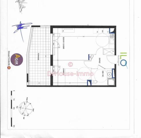 Appartement à vendre 2 pièces de 43 m²