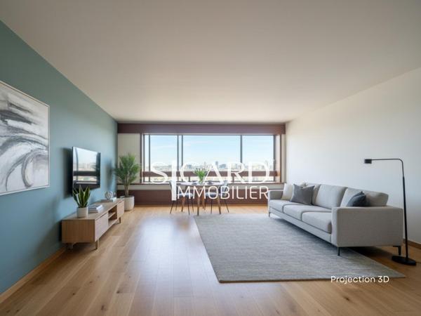 Beaugrenelle – studio vue Invalides, étage élevé.