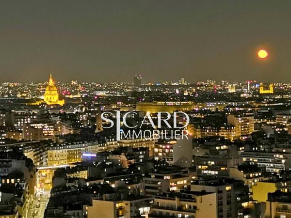 Beaugrenelle – studio vue Invalides, étage élevé.
