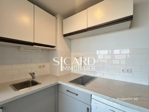 Beaugrenelle – studio vue Invalides, étage élevé.