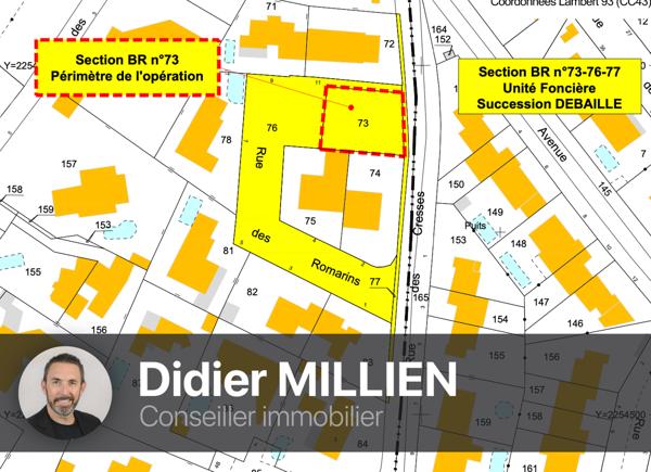 Terrain constructible de 400 m2 en plein centre de Vic