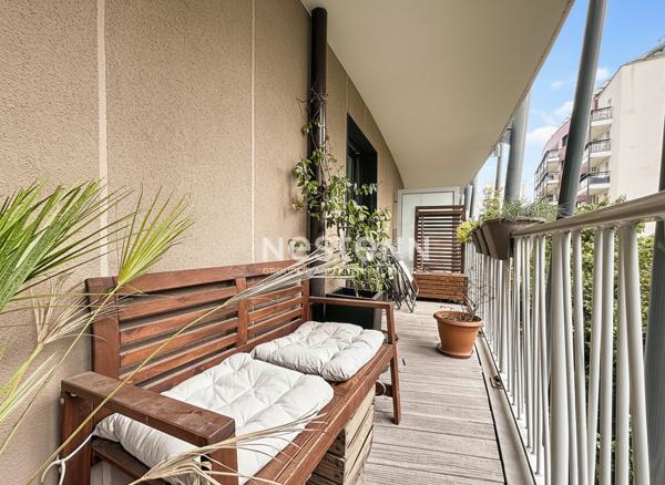 ISSY LES MOULINEAUX - FORT D'ISSY - Appartement traversant 4 pièces avec balcon