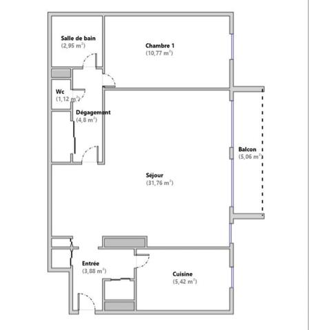 Appartement à vendre 3 pièces 60 m² Montrouge