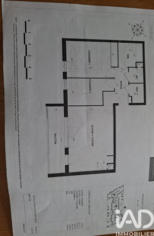 Appartement à vendre 3 pièces 65 m² Thorigny-sur-Marne