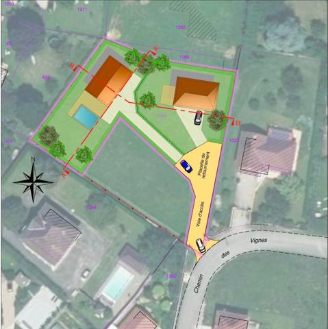 Terrain à vendre de 802,00 m² LES AVENIERES (38)