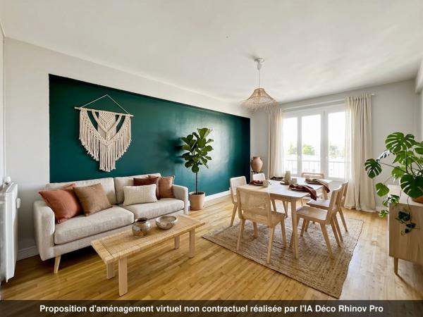 Appartement 3 pièces – 58 m² environ à Rennes Bourg-L'Evêque (ref : 40166)