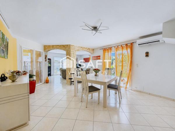 Maison 4 faces avec piscine, suite parentale