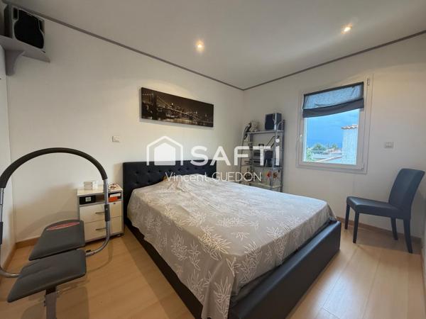 Maison 4 faces avec piscine, suite parentale