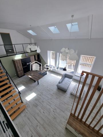 LOFT Rénové – 150 M² – 3 Chambres – Toît terrasse