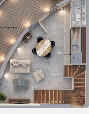 Le haut de gamme s'invite dans ce Duplex de plus de 87 m² au sein du village naturiste du Cap d'Agde