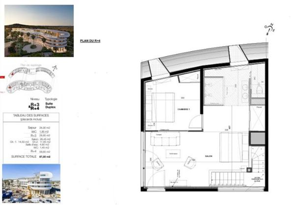 Le haut de gamme s'invite dans ce Duplex de plus de 87 m² au sein du village naturiste du Cap d'Agde