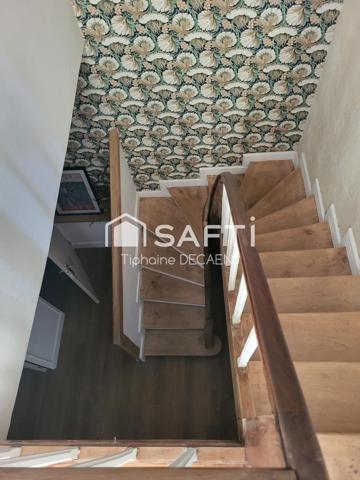 maison avec sous sol intégral, grande pièce de vie cuisine ouverte, dépendance et garage