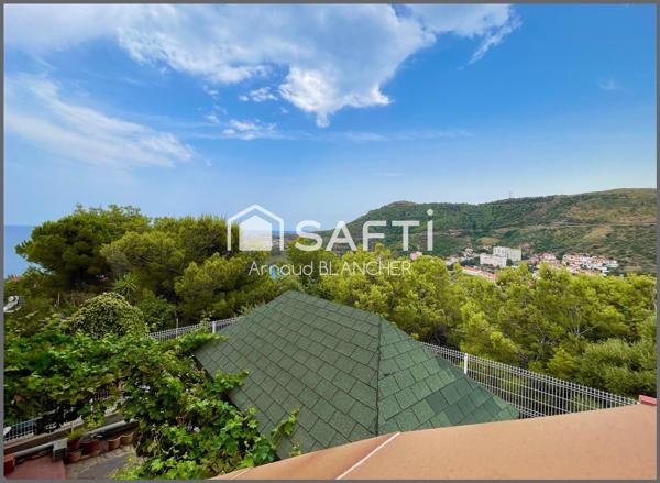 A quelques minutes de l'Espagne, charmante Villa deux faces avec vue mer et montagne dans quartier résidentiel.