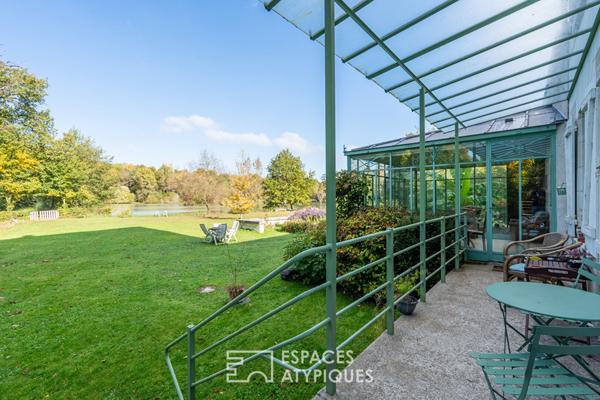 Authentique Moulin avec étangs et parc de près de 10 hectares