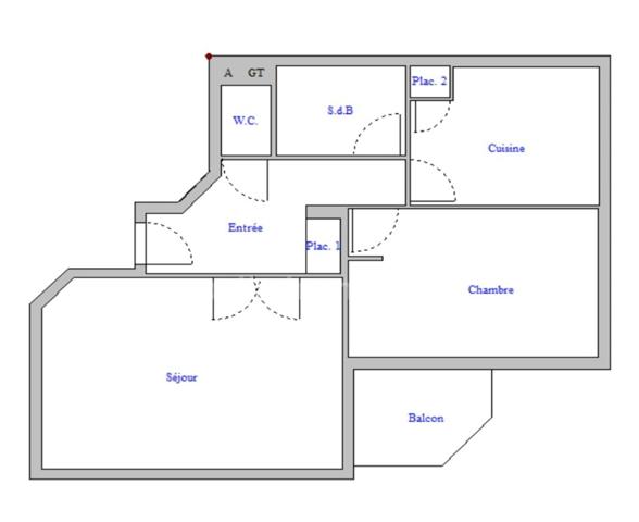 Appartement à louer 2 pièces VERSAILLES (78)