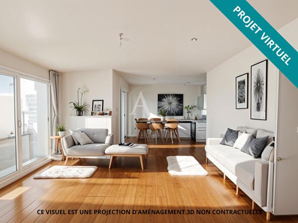 À vendre - Appartement 3 pièces avec terrasse - plus de 70 m2 - Chessy