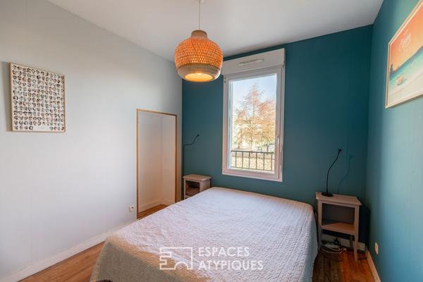 Esprit maison de ville : duplex atypique avec jardin partagé