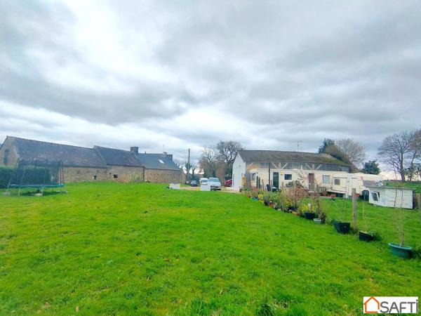 Belle longère à rénover avec Hangar et Mobil-home située au calme