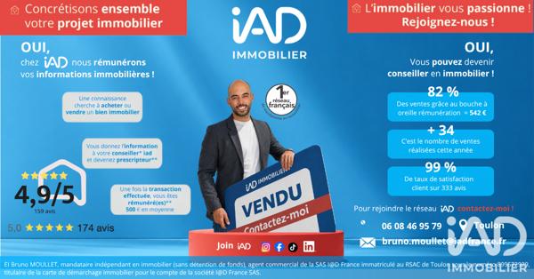 Appartement à vendre 3 pièces 52,53 m² Toulon