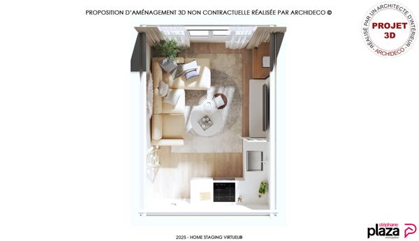 Appartement 1 pièce 34.25 m2