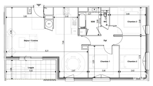 Appartement (neuf) à vendre 4 pièces 84 m² Riom