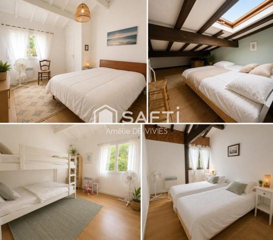 Villa 4 chambres - A l'herbe au Cap Ferret - salon ouvert sur terrasse