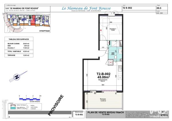 Appartement à vendre 2 pièces 45 m² Aix-en-Provence