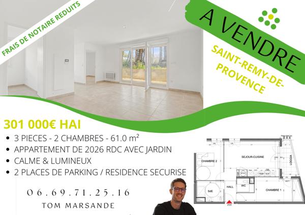Appartement 3 pièces - 61 m²