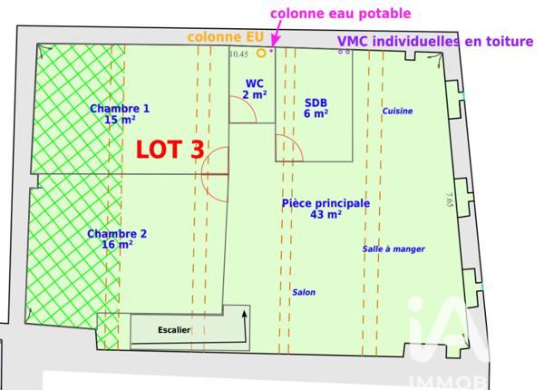 Appartement à vendre 3 pièces 80 m² Albigny-sur-Saône