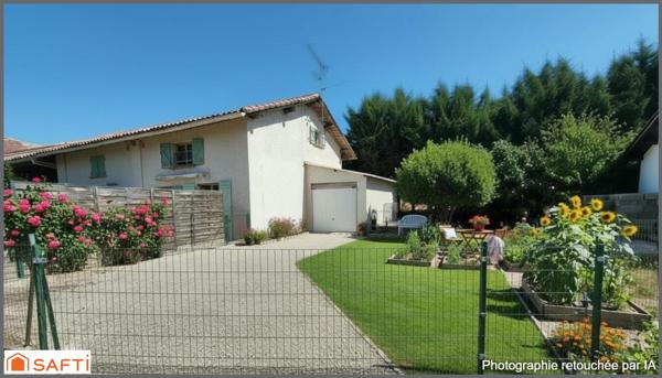 POMPIGNAN – T3 DE CARACTÈRE AVEC GRAND JARDIN ET GARAGE