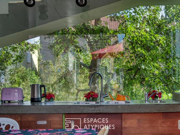 Maison en meulière avec extension d’architecte