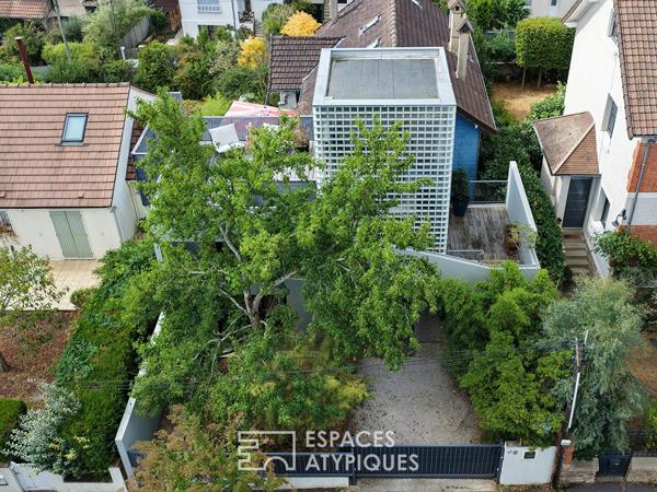 Maison en meulière avec extension d’architecte