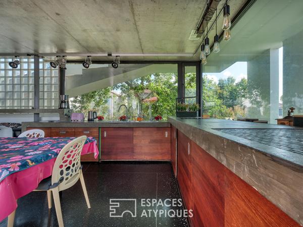 Maison en meulière avec extension d’architecte