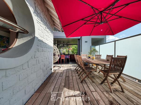 Maison en meulière avec extension d’architecte