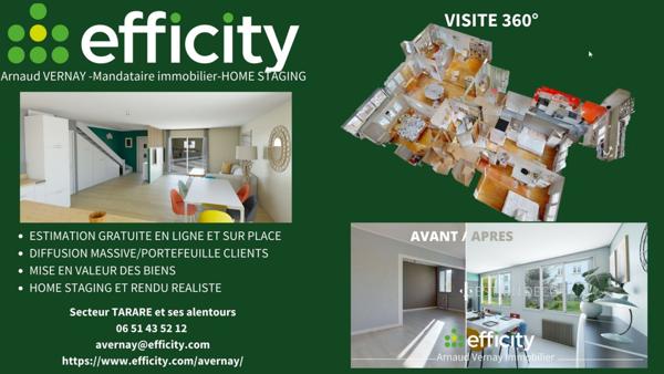 Local Commercial 2 pièces - 56 m² Exclusivité efficity