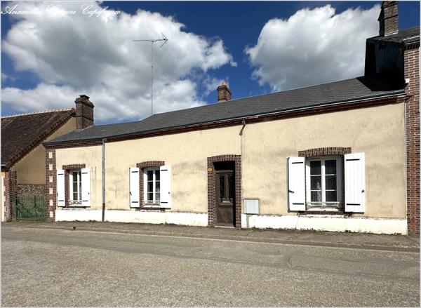 Frazé (28160)  Longère de plain-pied à rénover 100 m² habitable, jardin 1676 m² – Proche Château
