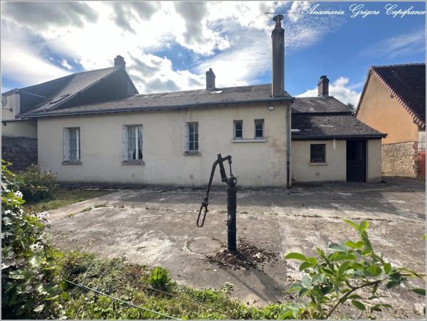 Frazé (28160)  Longère de plain-pied à rénover 100 m² habitable, jardin 1676 m² – Proche Château