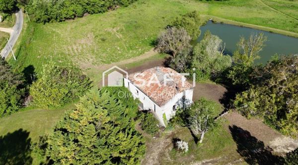 Maison à Rénover 110m² - Nérac - 3 Chambres, Terrain 6.4ha, Étang, Forêt.