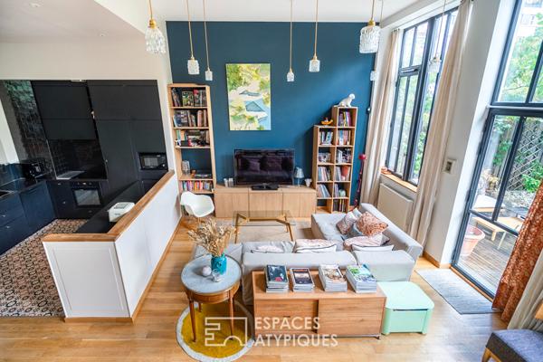 Loft en duplex avec jardin