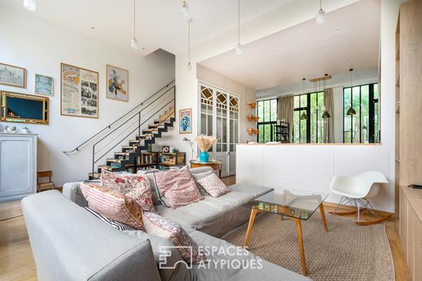 Loft en duplex avec jardin